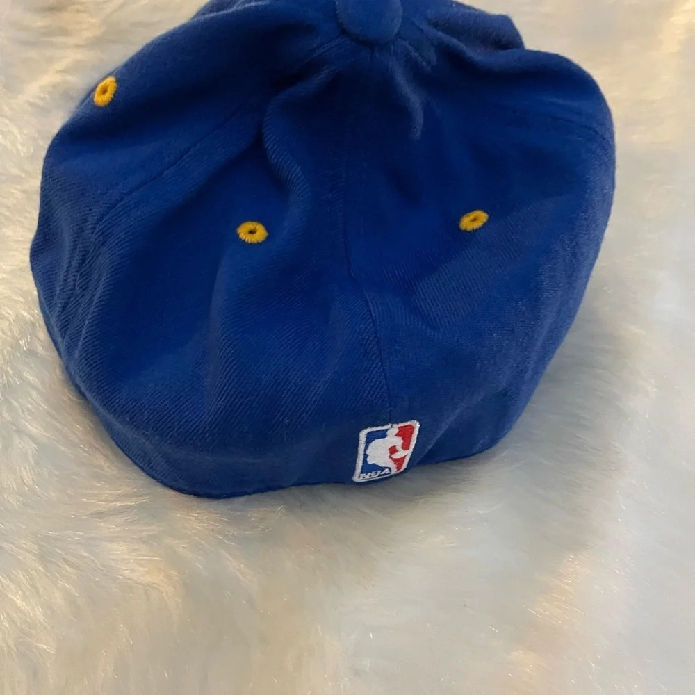 RARE NBA Logo x Golden State Warriors Flexfit Baseball Hat by Adidas, Size L/XL - Picture 8 of 9